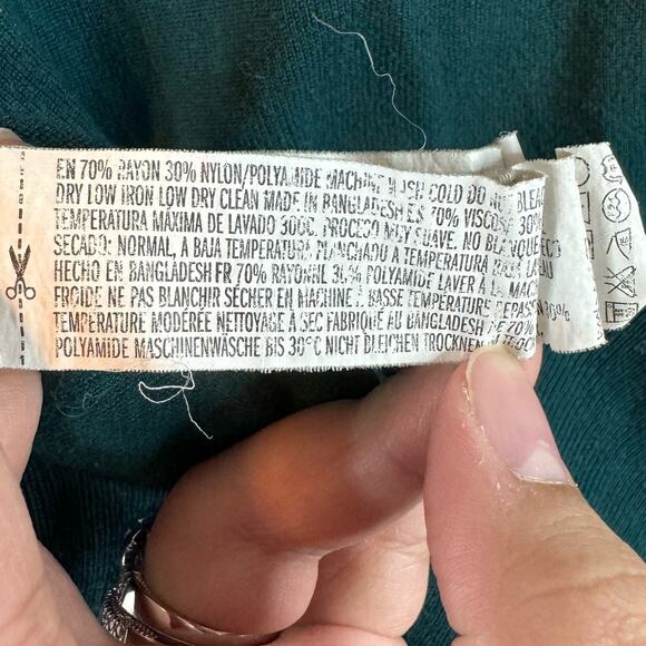 Forever 21 Blue V-Neck Pullover Sweater Size Small - Picture 7 of 7